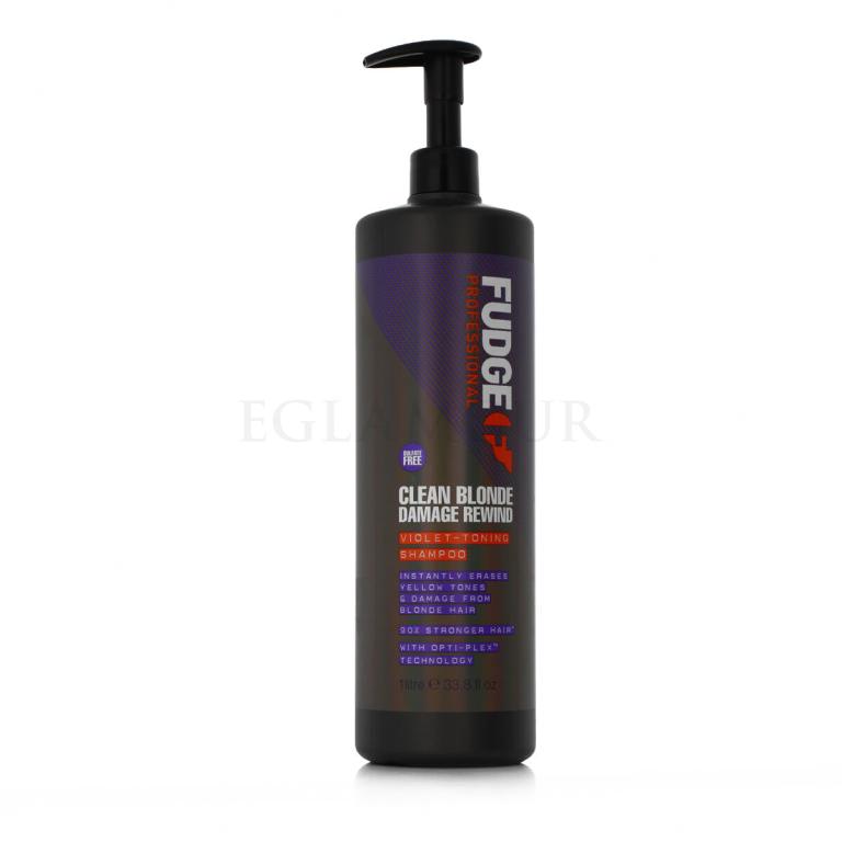 Fudge Professional Clean Blonde Damage Rewind Violet-Toning Shampoo Szampon do włosów 1000 ml