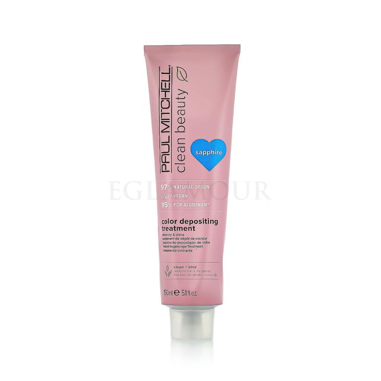 Paul Mitchell Clean Beauty Color Protect Color Depositing Treatment Maska do włosów dla kobiet 150 ml Odcień Sapphire