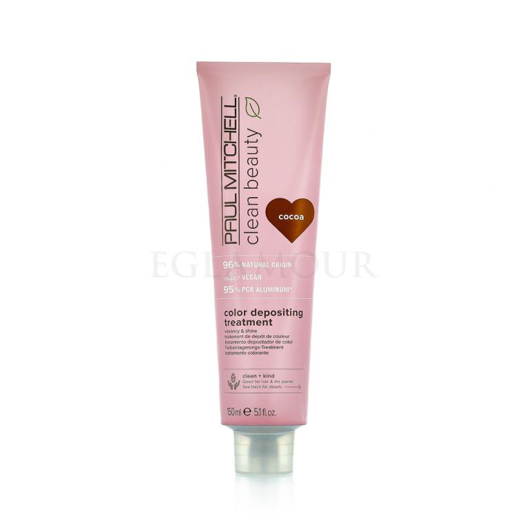 Paul Mitchell Clean Beauty Color Protect Color Depositing Treatment Maska do włosów dla kobiet 150 ml Odcień Cocoa