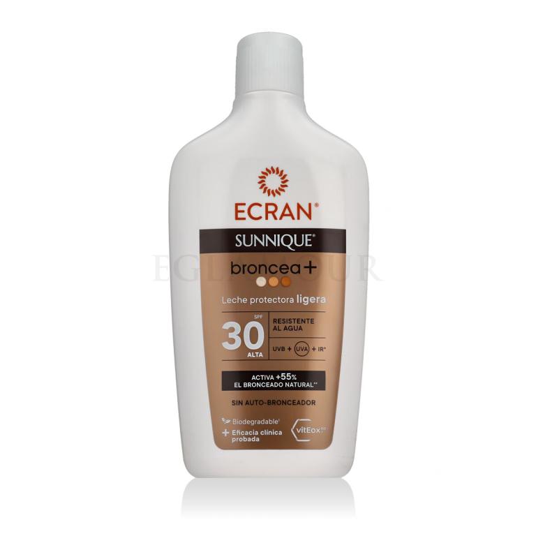 Ecran Sunnique Broncea+ Protective Milk SPF30 Preparat do opalania ciała 370 ml
