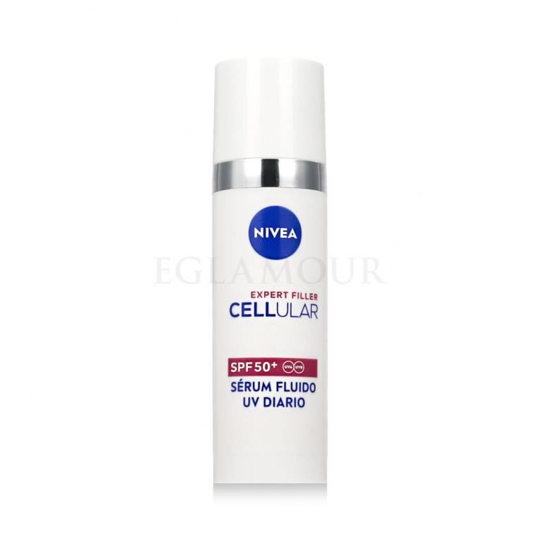 Nivea Cellular Expert Filler Daily UV Serum Fluid SPF50+ Preparat do opalania twarzy dla kobiet 30 ml