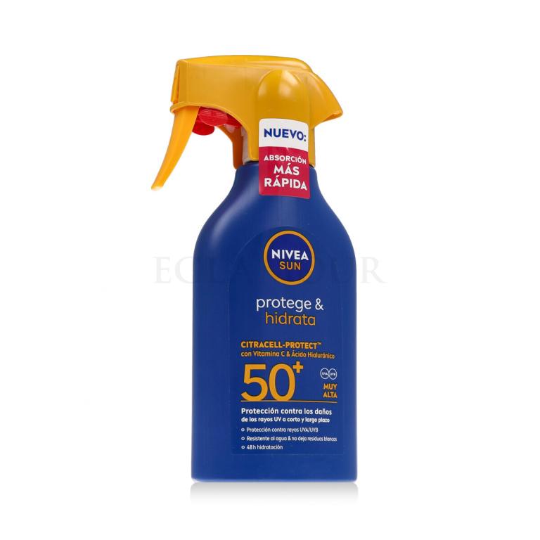 Nivea Sun Protect &amp; Moisture Spray SPF50+ Preparat do opalania ciała 270 ml