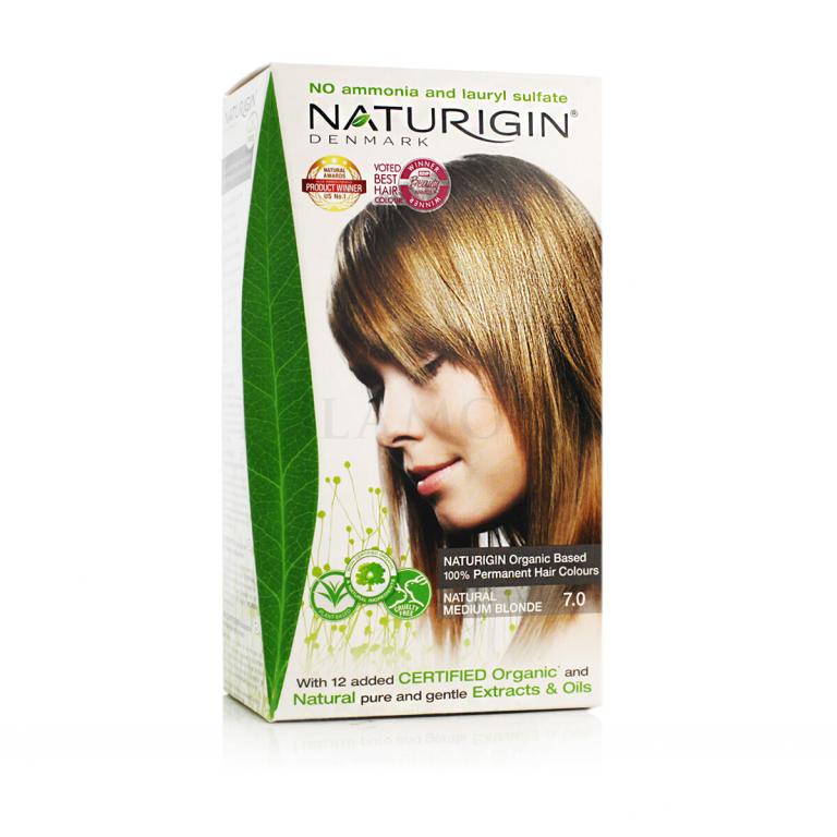 Naturigin Permanent Hair Colour Farba do włosów 115 ml Odcień Natural Medium Blonde 7.0