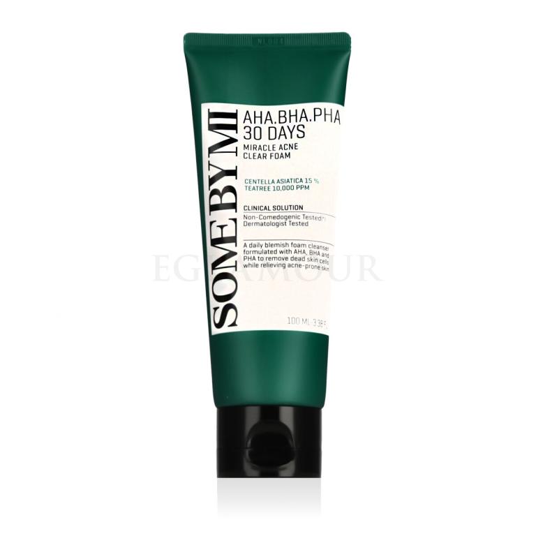 Some By Mi AHA.BHA.PHA 30 Days Miracle Acne Clear Foam Pianka oczyszczająca 100 ml