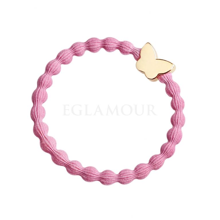 By Eloise London Gold Butterfly Gumka do włosów dla kobiet 1 szt Odcień Rose Pink