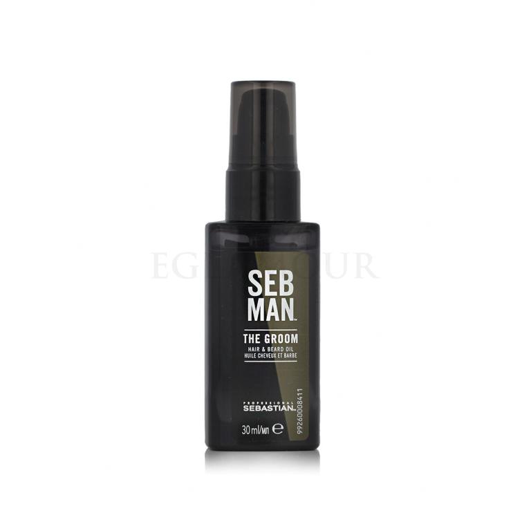 Sebastian Professional Seb Man The Groom Hair &amp; Beard Oil Olejek do włosów dla mężczyzn 30 ml