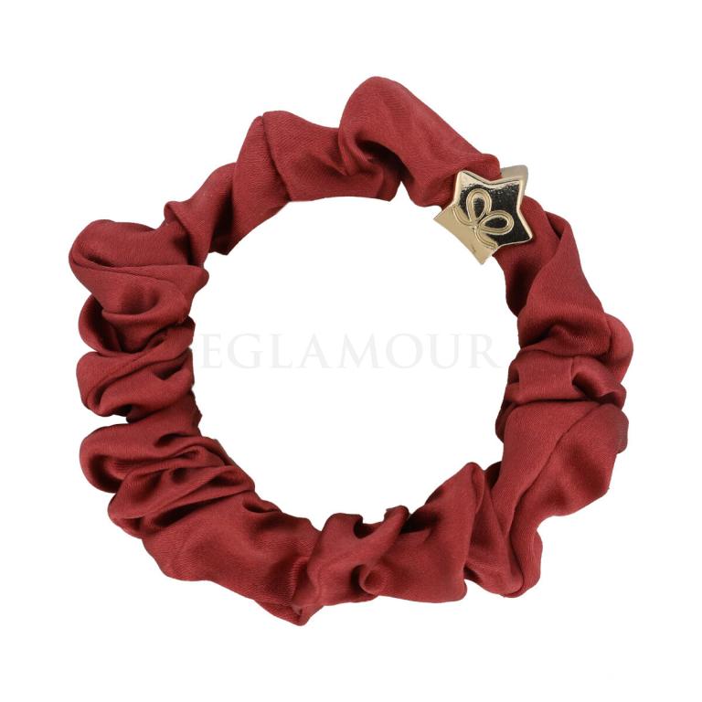By Eloise London Silk Scrunchie Gold Star Gumka do włosów dla kobiet 1 szt Odcień Persimmon