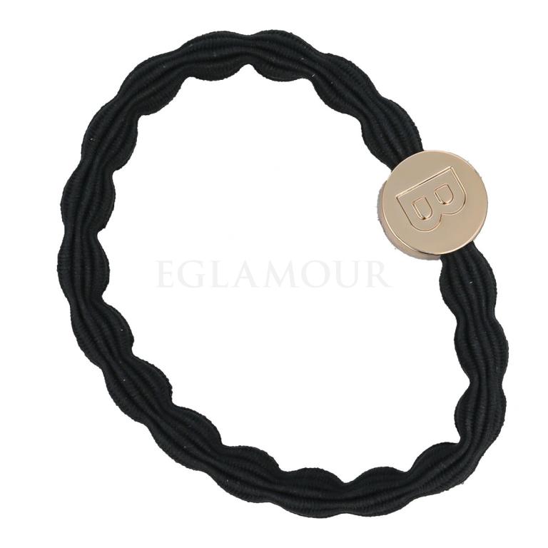 By Eloise London Letter Charms Gold Gumka do włosów 1 szt Odcień B Black