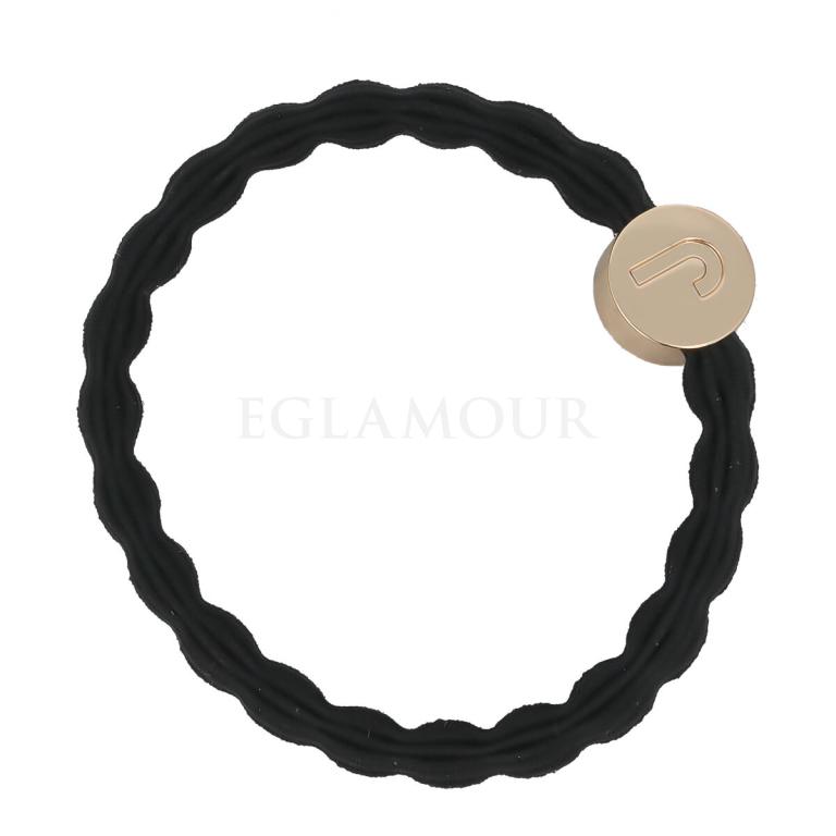 By Eloise London Letter Charms Gold Gumka do włosów 1 szt Odcień J Black