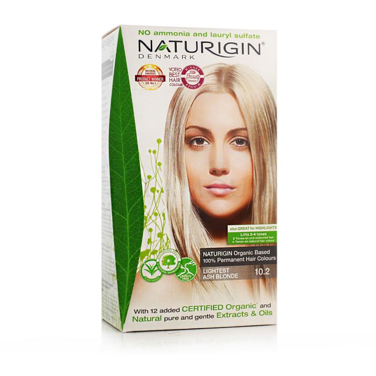 Naturigin Permanent Hair Colour Farba do włosów 115 ml Odcień Lightest Ash Blonde 10.2