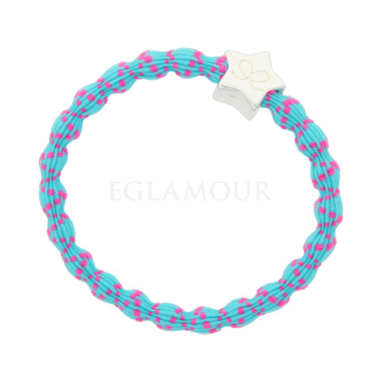 By Eloise London Silver Star Gumka do włosów dla kobiet 1 szt Odcień Neon Pink on Neon Blue