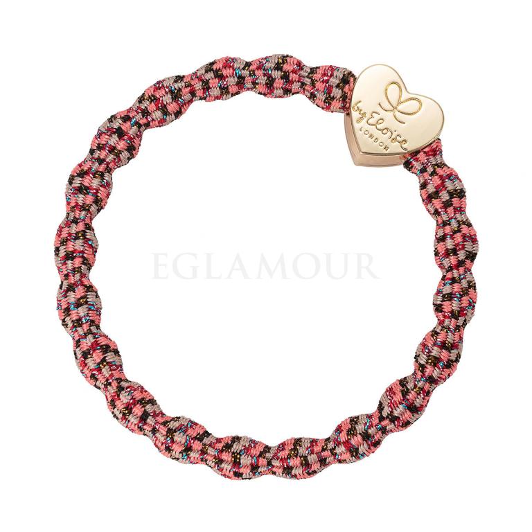 By Eloise London Metallic Gold Heart Gumka do włosów dla kobiet 1 szt Odcień Berries