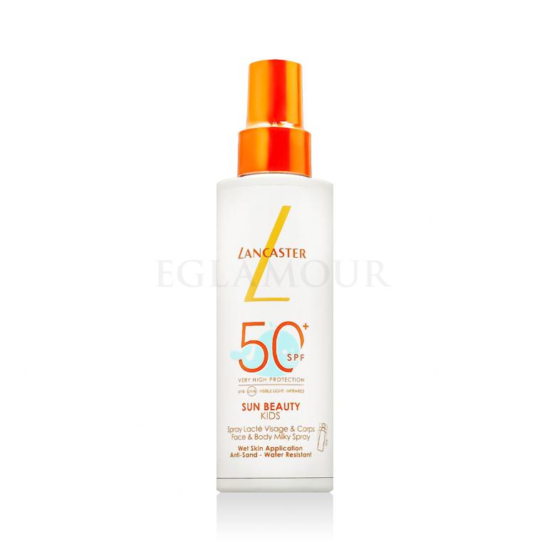 Lancaster Sun Beauty Face &amp; Body Milky Spray SPF50+ Preparat do opalania ciała dla dzieci 150 ml