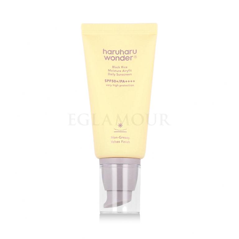HaruHaru Wonder Black Rice Moisture Airyfit Daily Sunscreen SPF50+ Preparat do opalania twarzy 50 ml