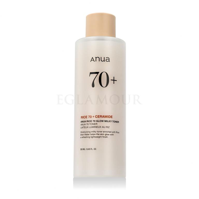 Anua Rice + Ceramide 70% Glow Milky Toner Wody i spreje do twarzy 250 ml
