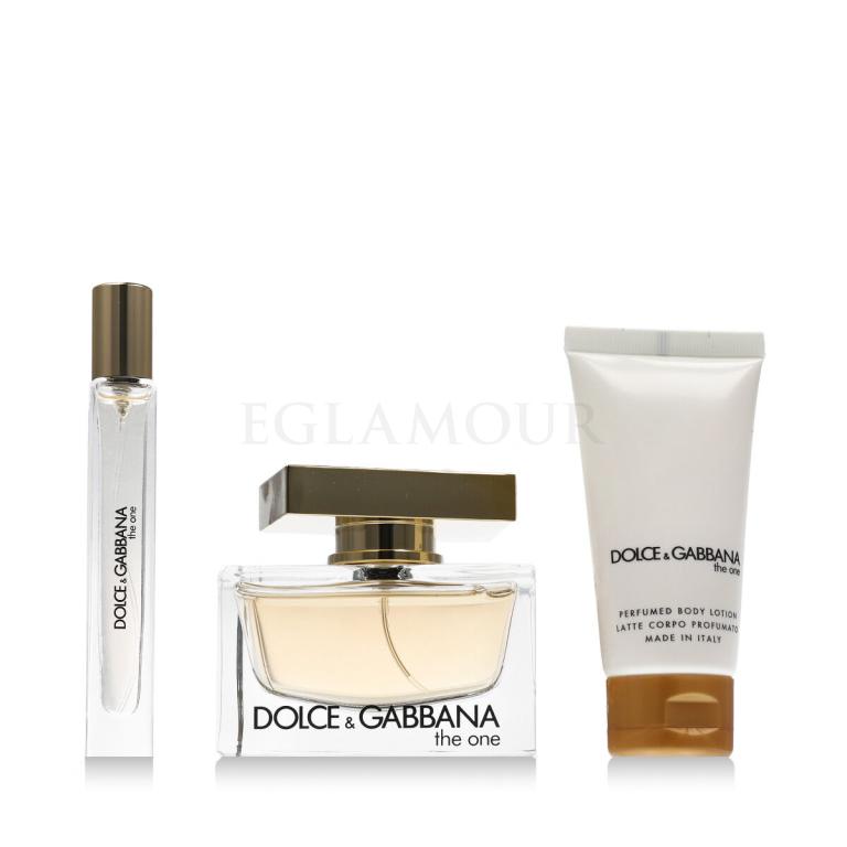 Dolce&amp;Gabbana The One Zestaw woda perfumowana 75 ml + mleczko do ciała 50 ml + woda perfumowana 10 ml