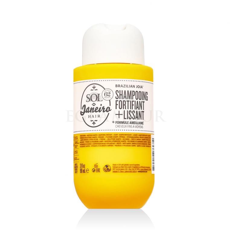 Sol De Janeiro Strengthening + Smoothing Shampoo Szampon do włosów dla kobiet 90 ml