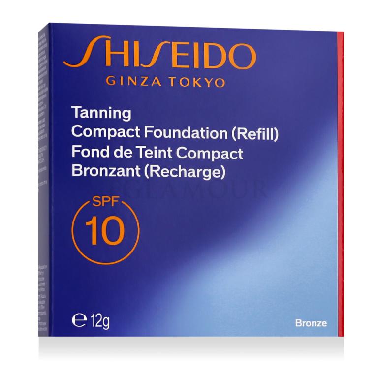 Shiseido Sun Protection Tanning Compact Foundation SPF10 Podkład dla kobiet Napełnienie 12 g Odcień Bronze