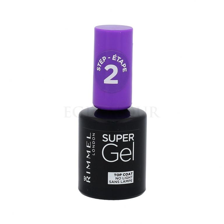 Rimmel London Super Gel Top Coat Lakier do paznokci dla kobiet 12 ml