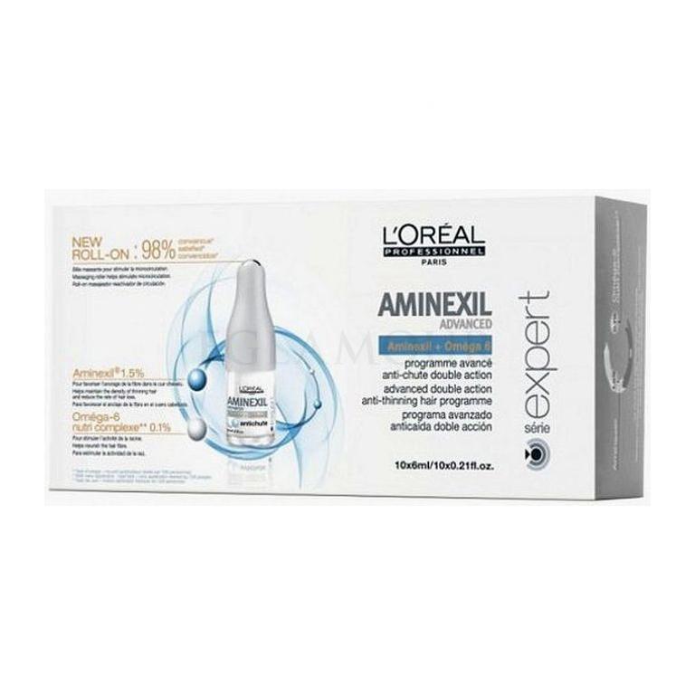 L&#039;Oréal Professionnel Série Expert Aminexil Advanced Preparat przeciw wypadaniu włosów dla kobiet 42x6 ml Uszkodzone pudełko