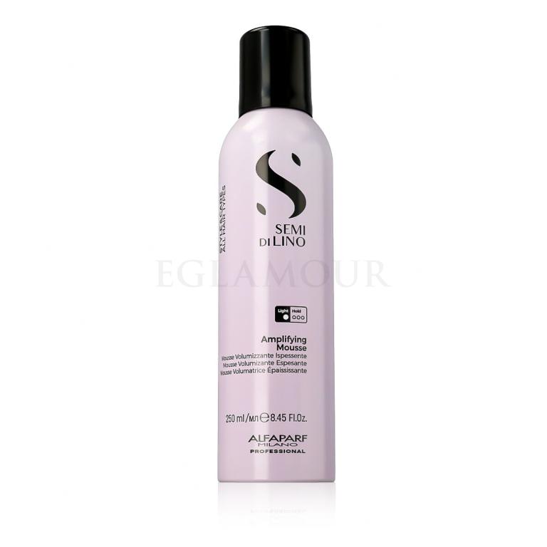 ALFAPARF MILANO Semi Di Lino Style &amp; Care Amplifying Mousse Pianka do włosów dla kobiet 250 ml