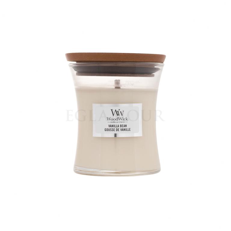 WoodWick Vanilla Bean Świeczka zapachowa 85 g defekt koloru