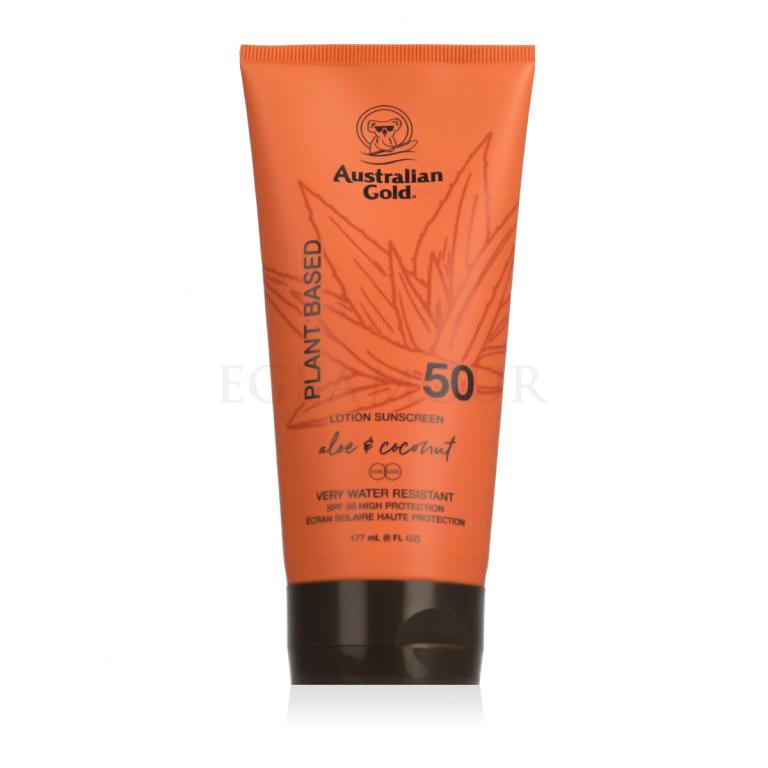 Australian Gold Plant Based Aloe &amp; Coconut Lotion Sunscreen SPF50 Preparat do opalania ciała 177 ml