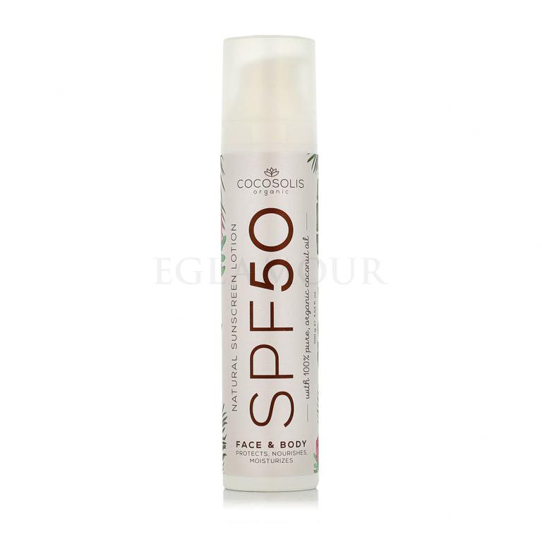 COCOSOLIS Natural Sunscreen Lotion Face &amp; Body SPF50 Preparat do opalania ciała 100 ml