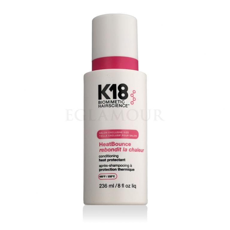 K18 HeatBounce Conditioning Heat Protectant Stylizacja włosów na gorąco dla kobiet 236 ml