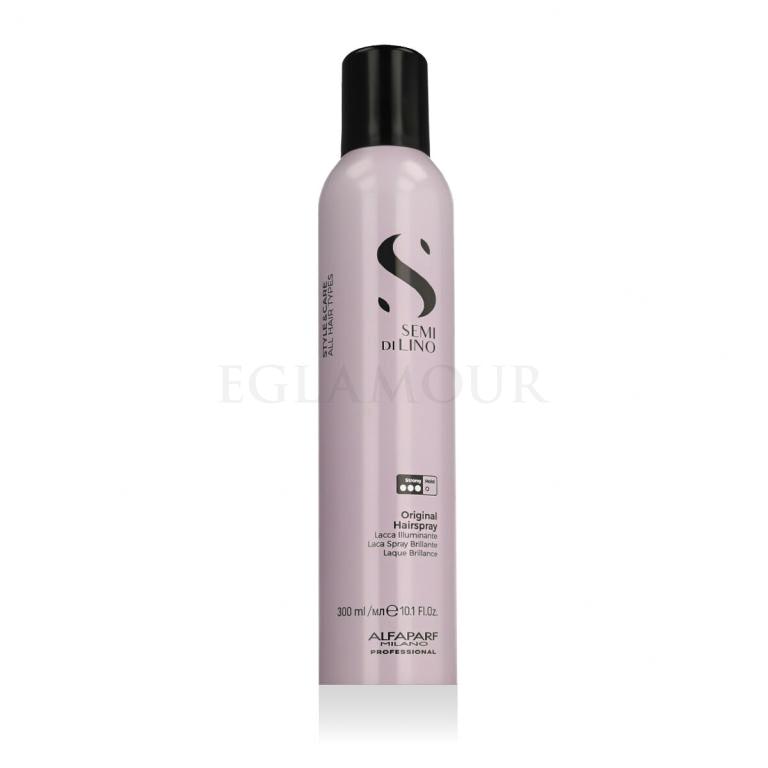 ALFAPARF MILANO Semi Di Lino Style &amp; Care Original Hairspray Lakier do włosów dla kobiet 300 ml
