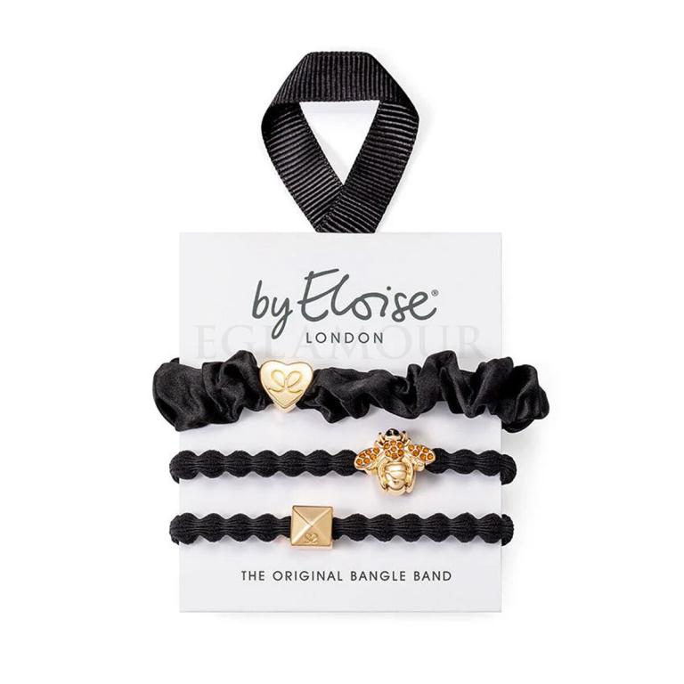 By Eloise London Set Bee Black Gumka do włosów dla kobiet 1 szt