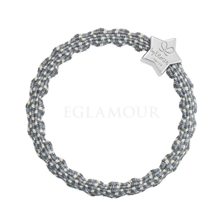 By Eloise London Metallic Silver Star Gumka do włosów dla kobiet 1 szt Odcień Ash
