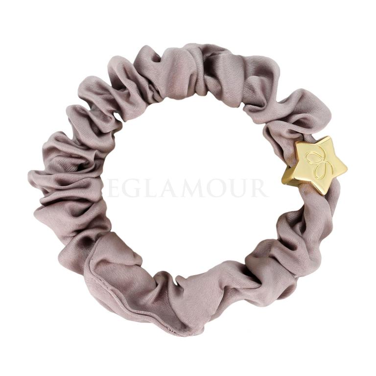 By Eloise London Silk Scrunchie Gold Star Gumka do włosów dla kobiet 1 szt Odcień Iced Latte