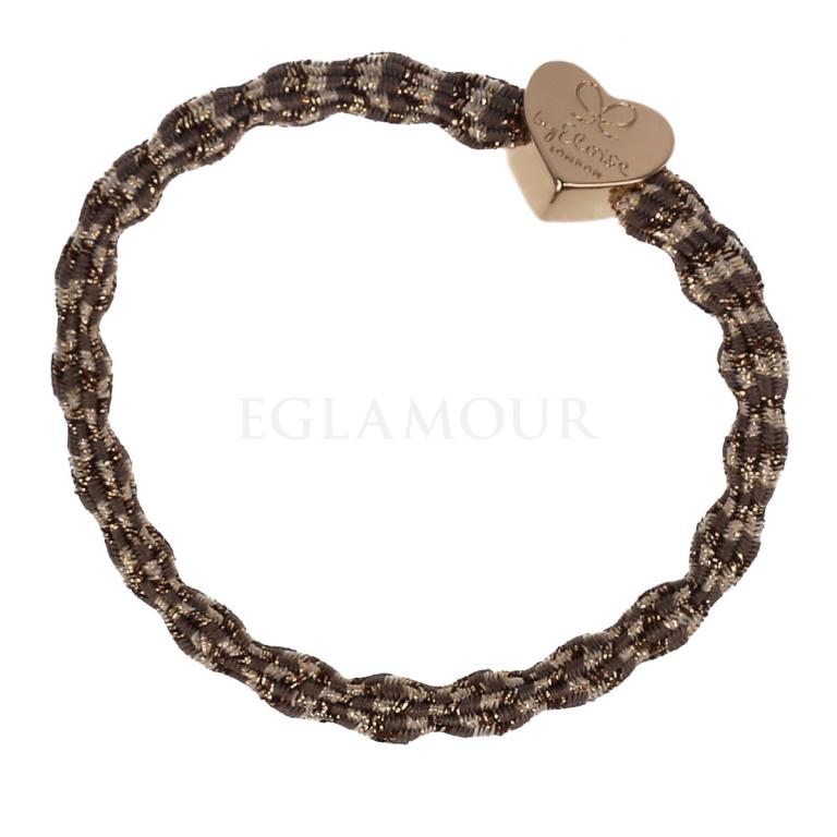 By Eloise London Metallic Gold Heart Gumka do włosów dla kobiet 1 szt Odcień Toffee