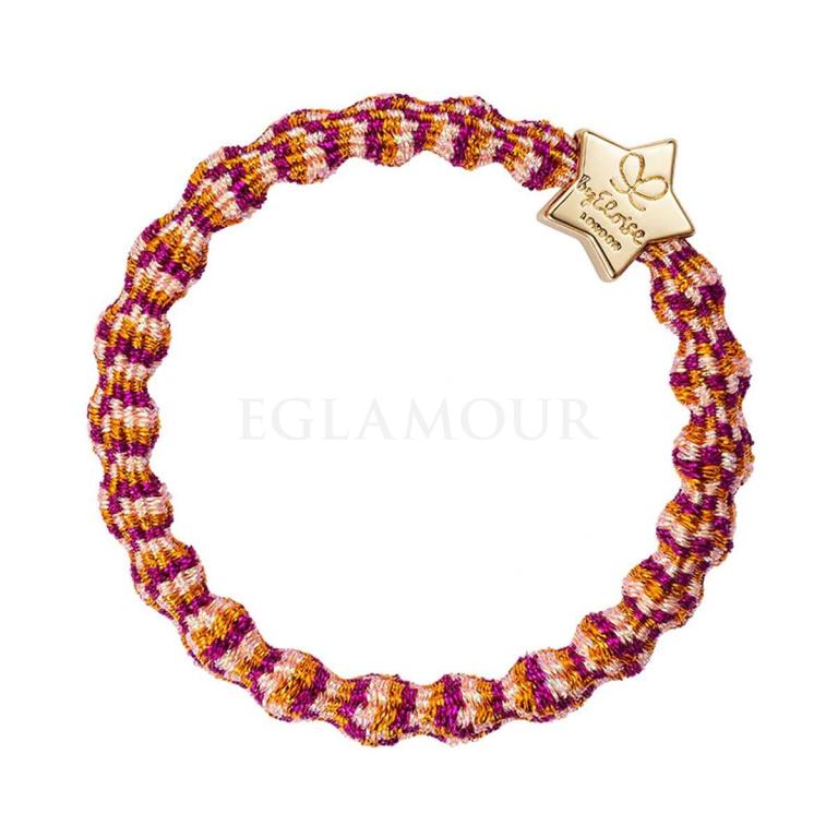 By Eloise London Metallic Gold Star Gumka do włosów dla kobiet 1 szt Odcień Tropicana