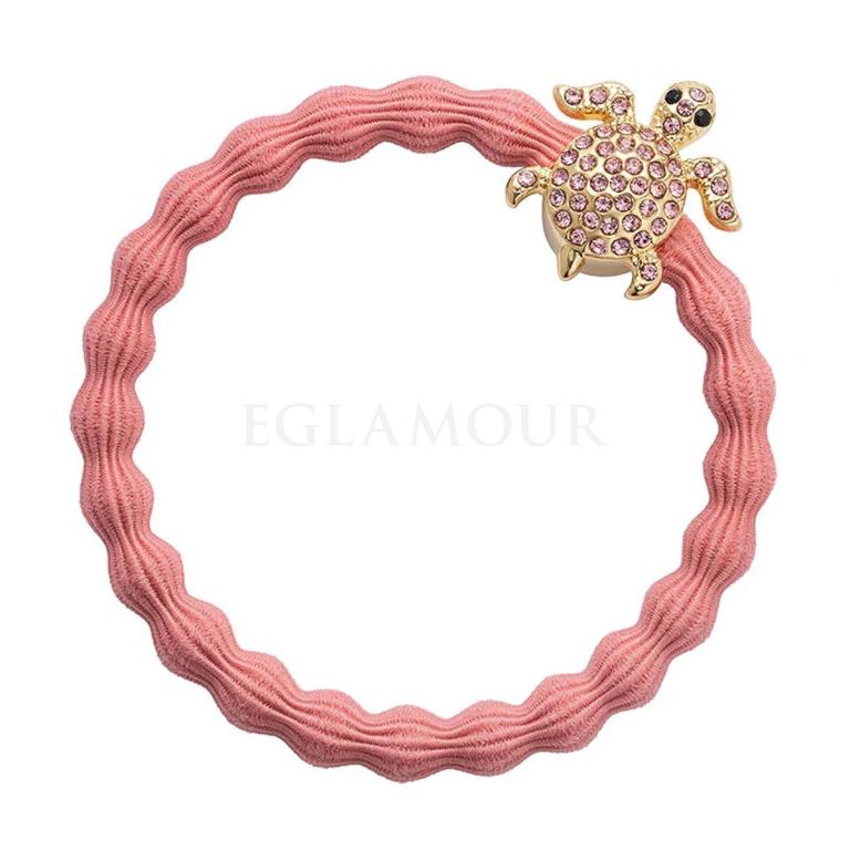 By Eloise London Bling Charms Gold Diamanté Turtle Gumka do włosów dla kobiet 1 szt Odcień Coral