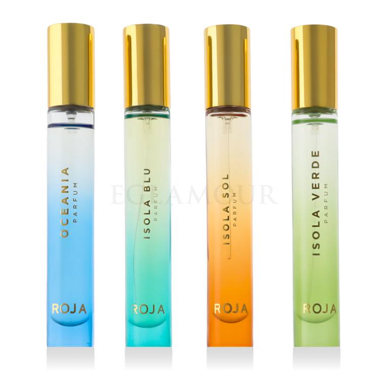 Roja Parfums Isola Travel Collection Zestaw perfumy Isola Verde 10 ml + perfumy Isola Blu 10 ml + perfumy Isola Sol 10 ml + perfumy Oceania 10 ml