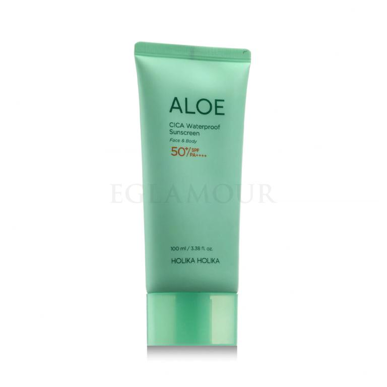 Holika Holika Aloe CICA Waterproof Sunscreen SPF50+ Preparat do opalania twarzy 100 ml
