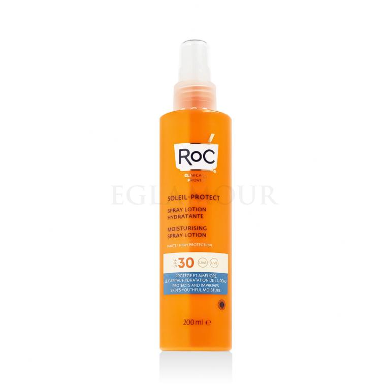 RoC Soleil-Protect Moisturising Spray Lotion SPF30 Preparat do opalania ciała dla kobiet 200 ml