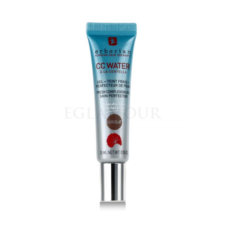 Erborian CC Water Fresh Complexion Gel Skin Perfector Krem CC dla kobiet 15 ml Odcień Chocolat