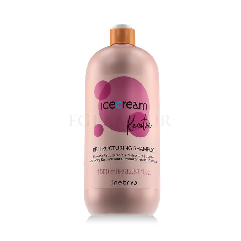 Inebrya Ice Cream Keratin Restructuring Shampoo Szampon do włosów 1000 ml