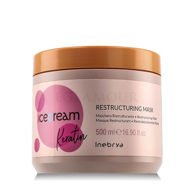 Inebrya Ice Cream Keratin Restructuring Mask Maska do włosów 500 ml