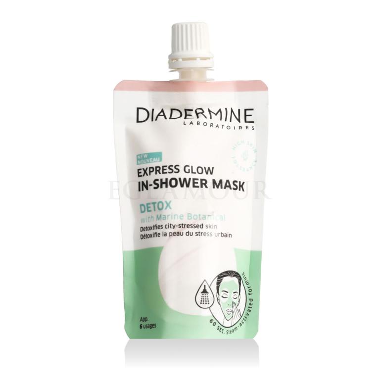 Diadermine Express Glow In-Shower Mask Detox Maseczka do twarzy dla kobiet 50 ml