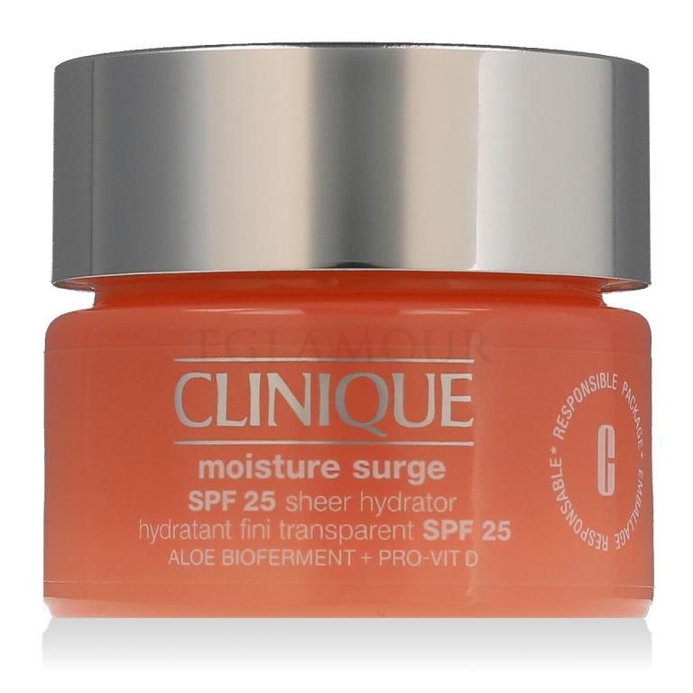 Clinique Moisture Surge Sheer Hydrator SPF25 Krem do twarzy na dzień dla kobiet 30 ml