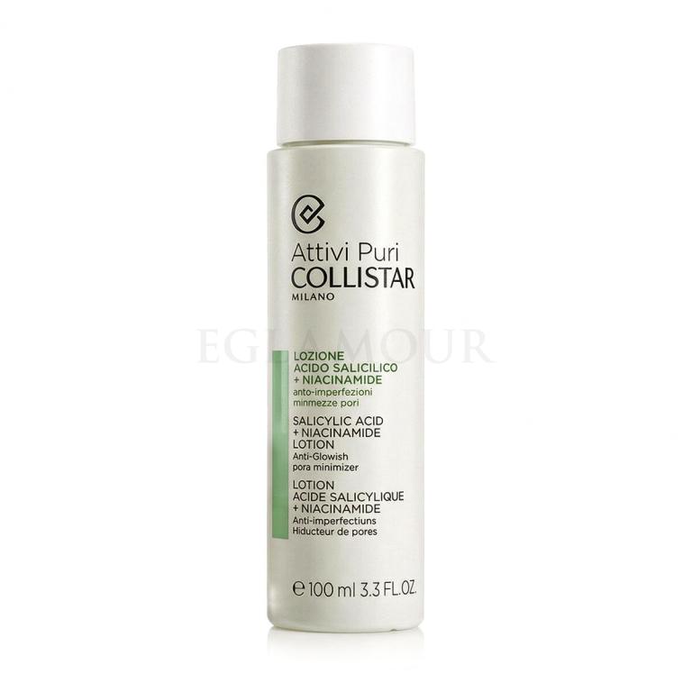 Collistar Attivi Puri Salicylic Acid + Niacinamide Lotion Wody i spreje do twarzy dla kobiet 100 ml