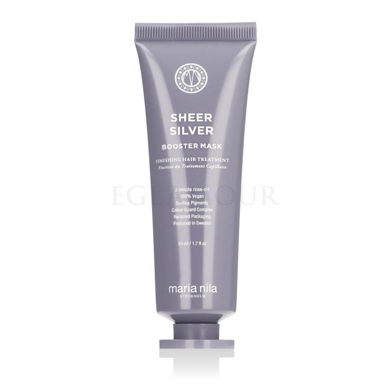 Maria Nila Sheer Silver Booster Masque Maska do włosów dla kobiet 50 ml