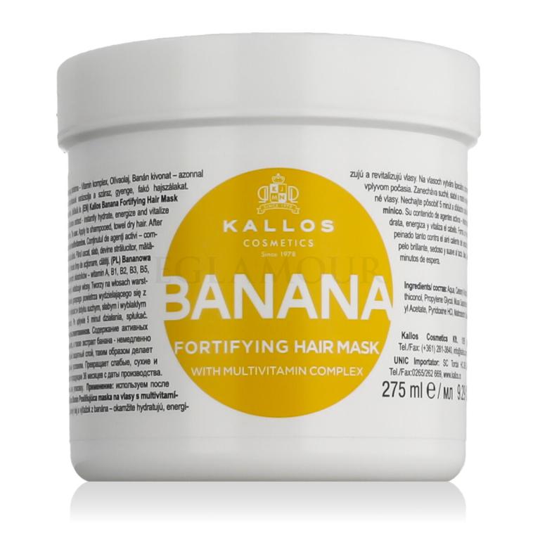 Kallos Cosmetics Banana Maska do włosów dla kobiet 275 ml