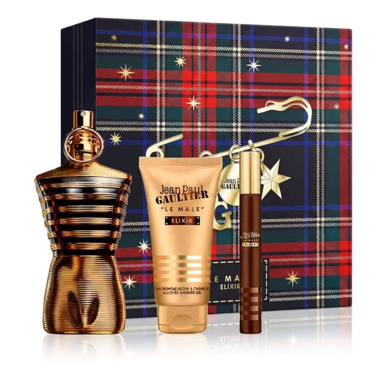 Jean Paul Gaultier Le Male Elixir Zestaw perfumy 125 ml + żel pod prysznic 75 ml + perfumy 10 ml