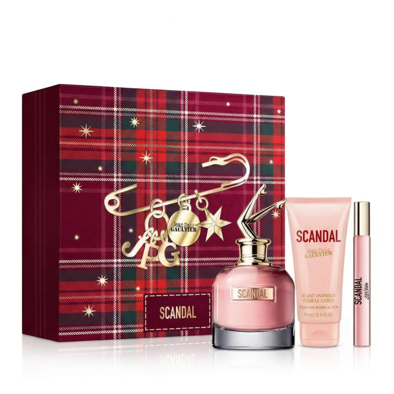 Jean Paul Gaultier Scandal Zestaw woda perfumowana 80 ml + mleczko do ciała 75 ml + woda perfumowana 10 ml