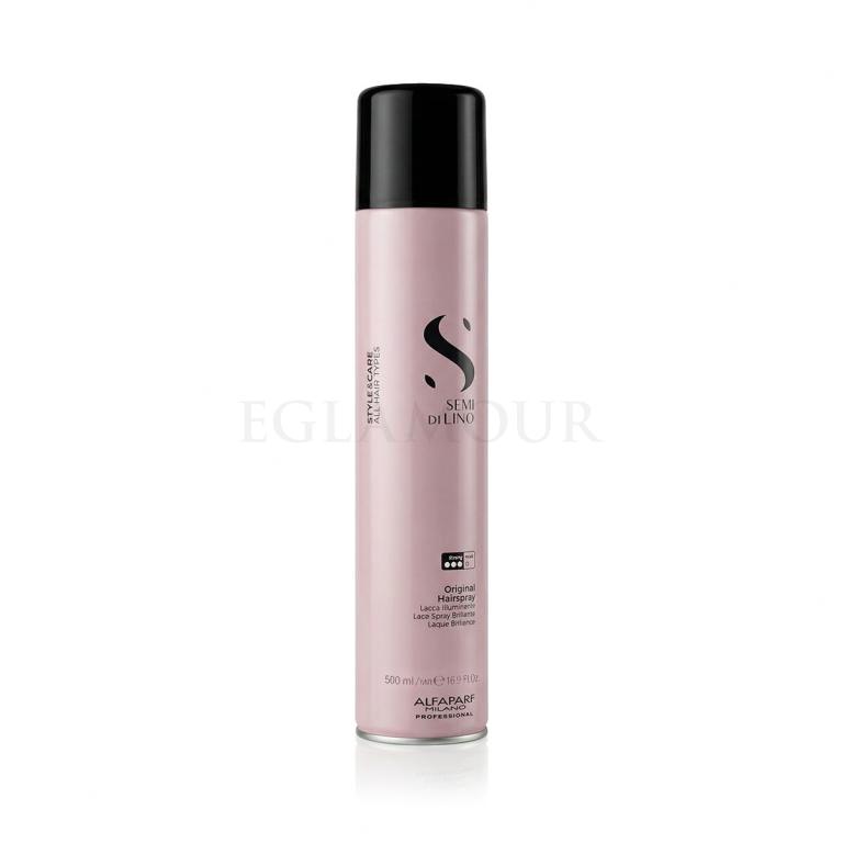 ALFAPARF MILANO Semi Di Lino Style &amp; Care Original Hairspray Lakier do włosów dla kobiet 500 ml